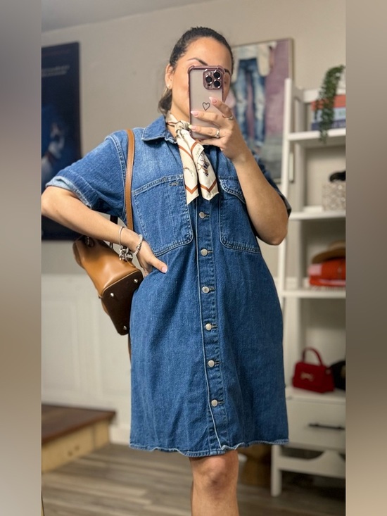 Universal Thread Dresses & Skirts - Universal Thread Denim Shirt Dress • Button Front • Casual Mom Outfit • Medium